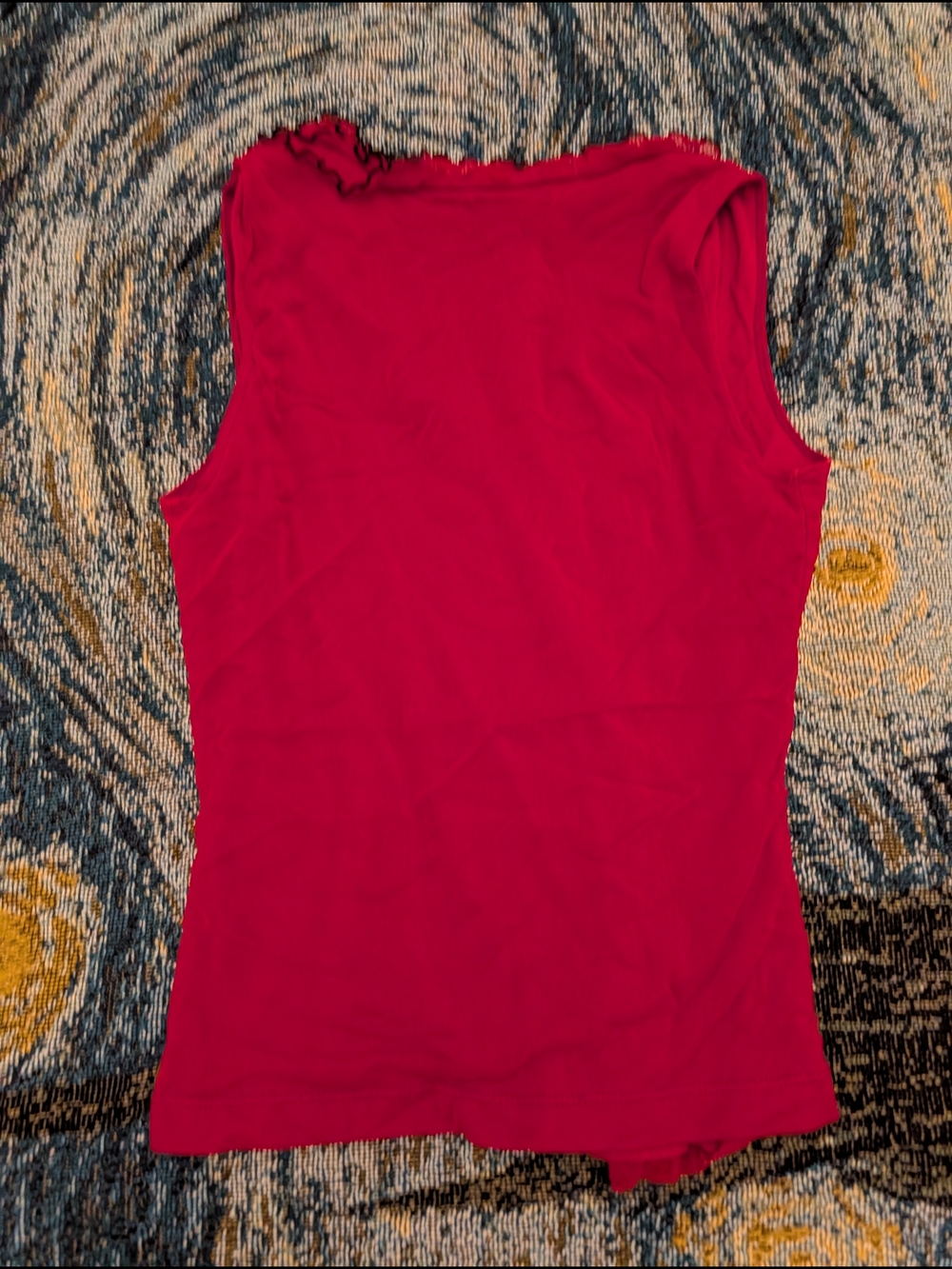 Dynamite Pink Ruffle-Trim Tank Top - Picture 4 of 4